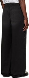 Acne Studios Black Paint Splatter Drawstring Trousers