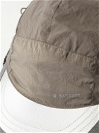 Satisfy - Logo-Appliquéd FliteSilk™ Trapper Cap - Neutrals