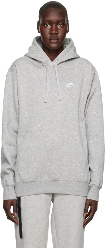 Photo: Nike Gray Sportswear Club Hoodie