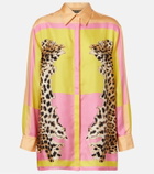Roberto Cavalli Printed silk shirt