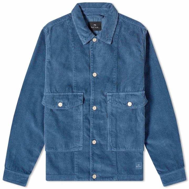 Photo: Paul Smith Men's Cord Overshirt Jacket in Blue