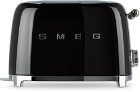 SMEG Black Retro-Style 4 Slice Toaster