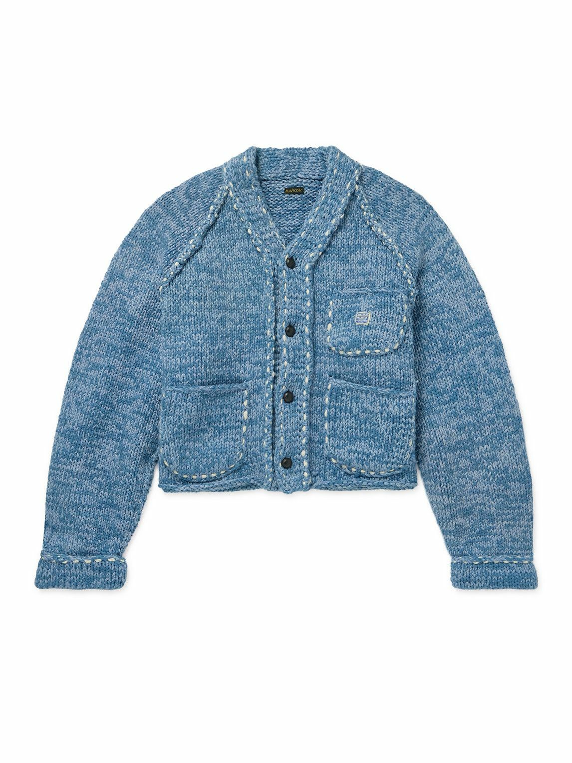 トップス KAPITAL cardigan KAPITAL 7G KNIT GAUDY CARDIGAN BROWN | TODAY CLOTHING