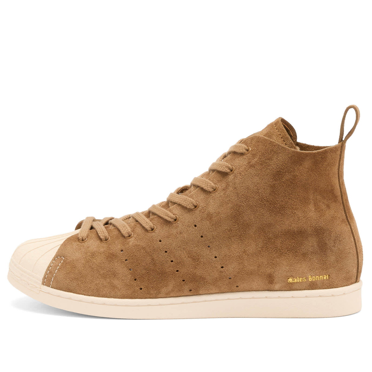 Adidas x Wales Bonner Superstar Hi in Night Brown/Chalk White