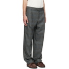 Bottega Veneta Gray Prince of Wales Trousers