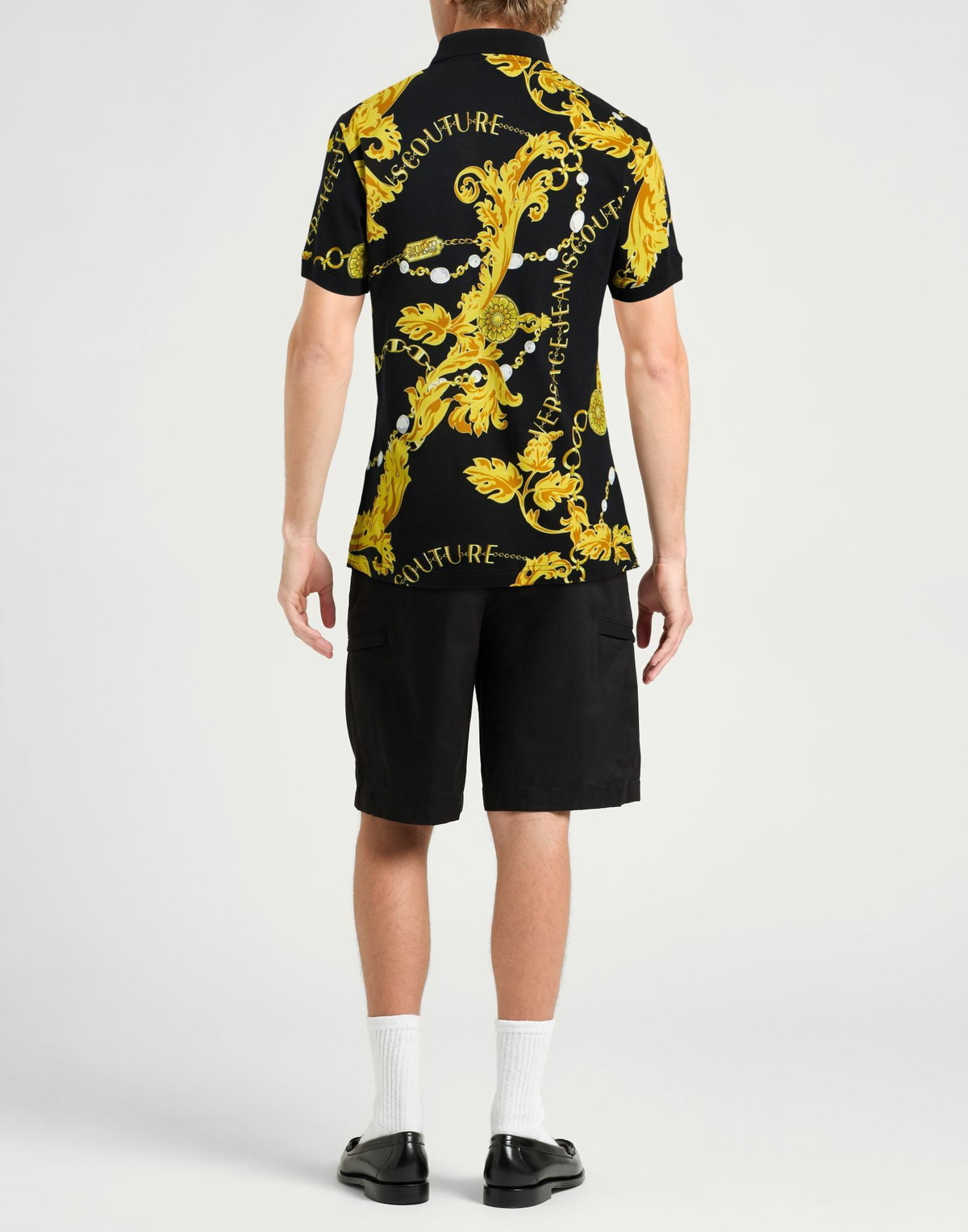 Versace Jeans Couture Mens Polo shirt in Black