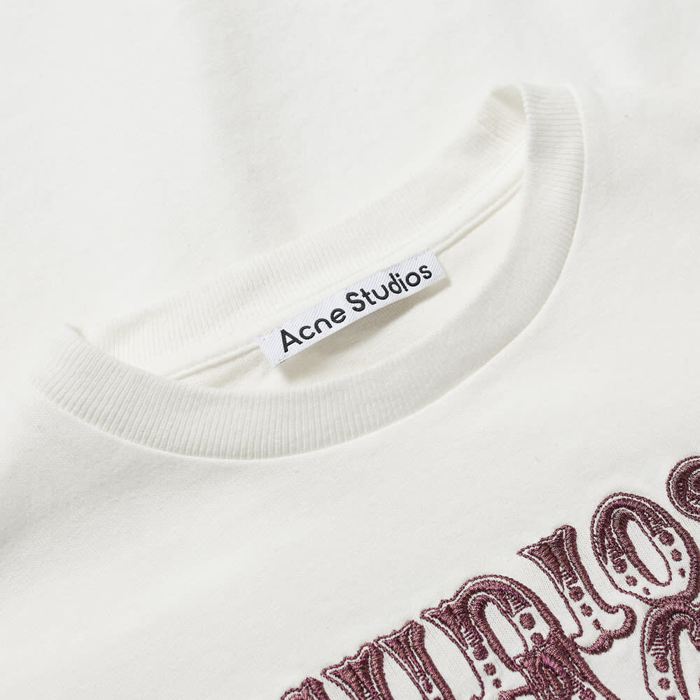 Acne Studios Men's Edlund Circus Logo T-Shirt in Off White