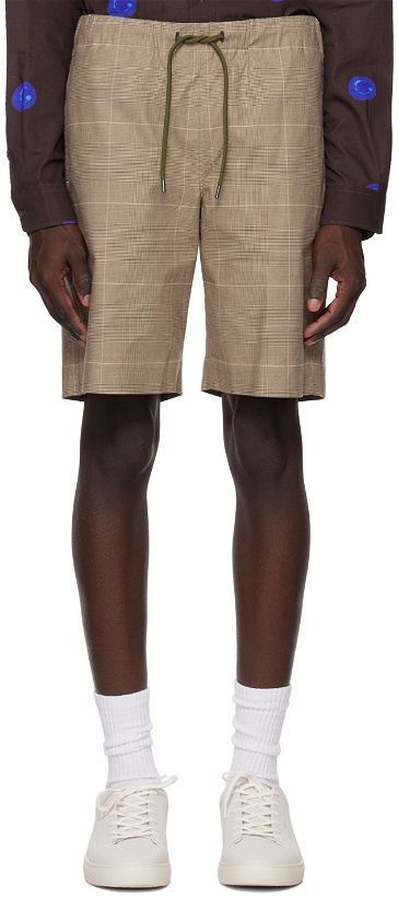 Photo: PS by Paul Smith Brown Glen Check Shorts