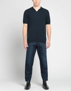Drumohr Mens Polo shirt Midnight in Blue