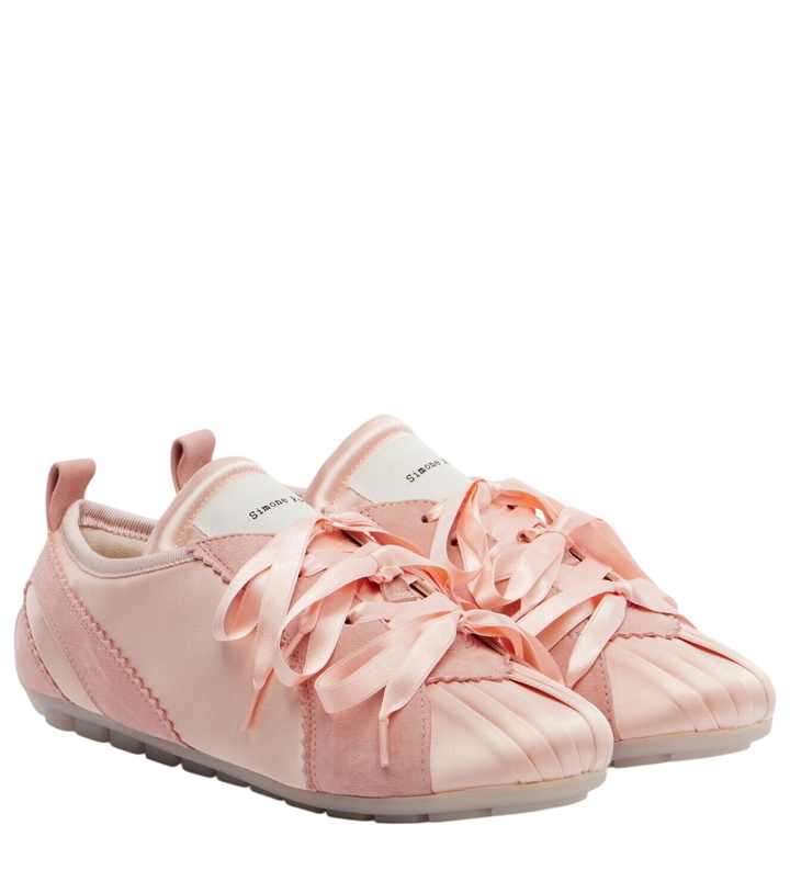 Photo: Simone Rocha Ballerina Grip satin and suede sneakers