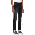 Fear of God Black Slim Canvas Jeans