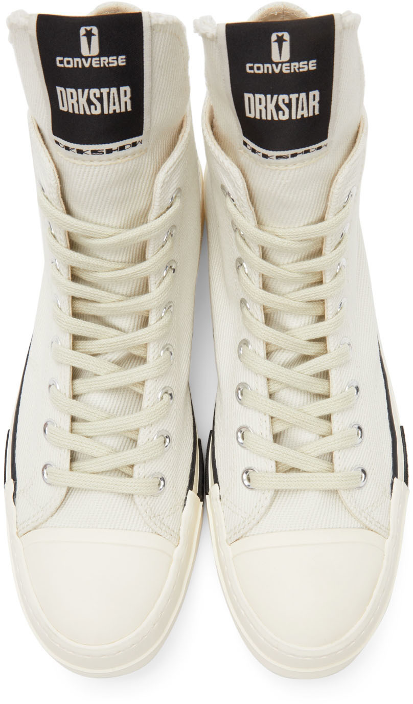 Rick Owens DRKSHDW Off-White Converse Edition Drkstar Hi Sneakers