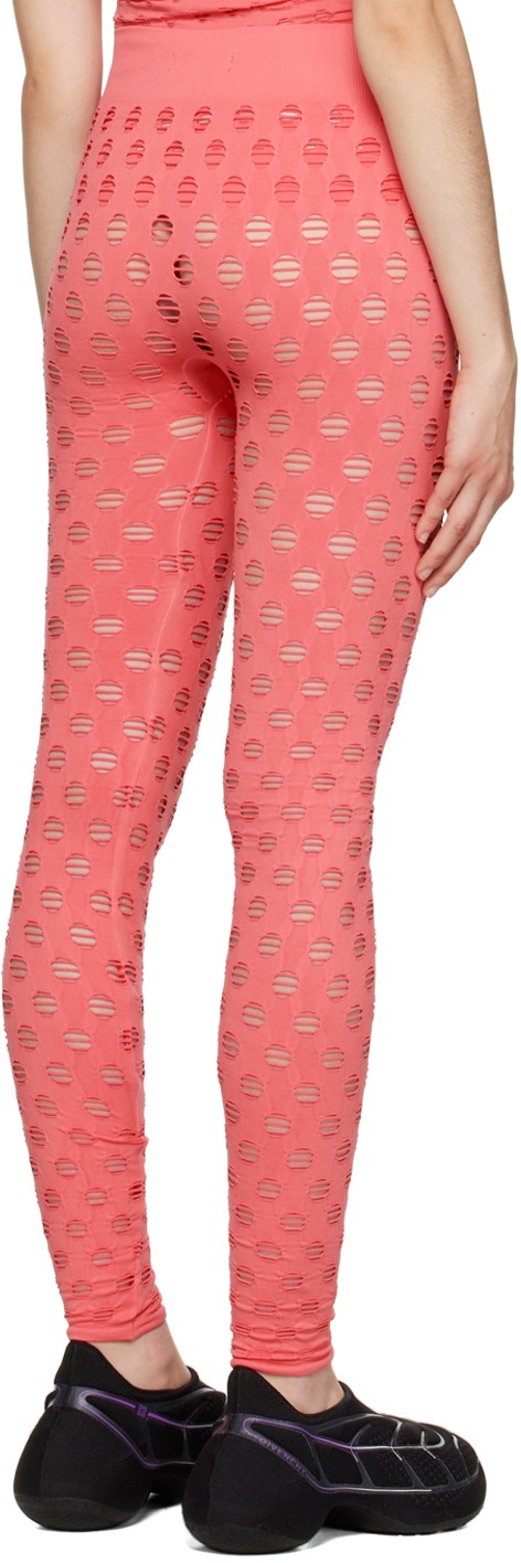 Maisie Wilen Pink Perforated Leggings Maisie Wilen