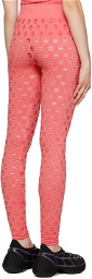 Maisie Wilen Pink Perforated Leggings