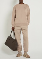 Adidas X Stella Mccartney Logo-print Cotton Sweatshirt Brown
