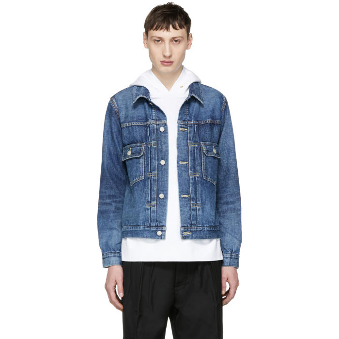 Visvim Blue Damaged Denim 101 Jacket Visvim