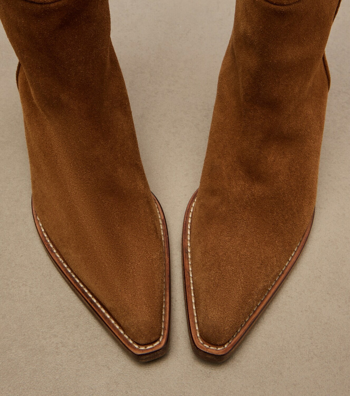 Khaite Clive suede knee-high boots