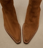 Khaite Clive suede knee-high boots