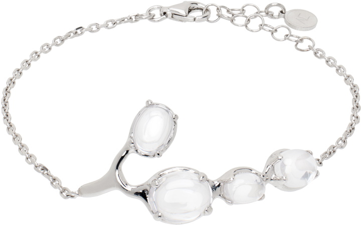 Photo: Alan Crocetti Silver Clear Droplet Bracelet