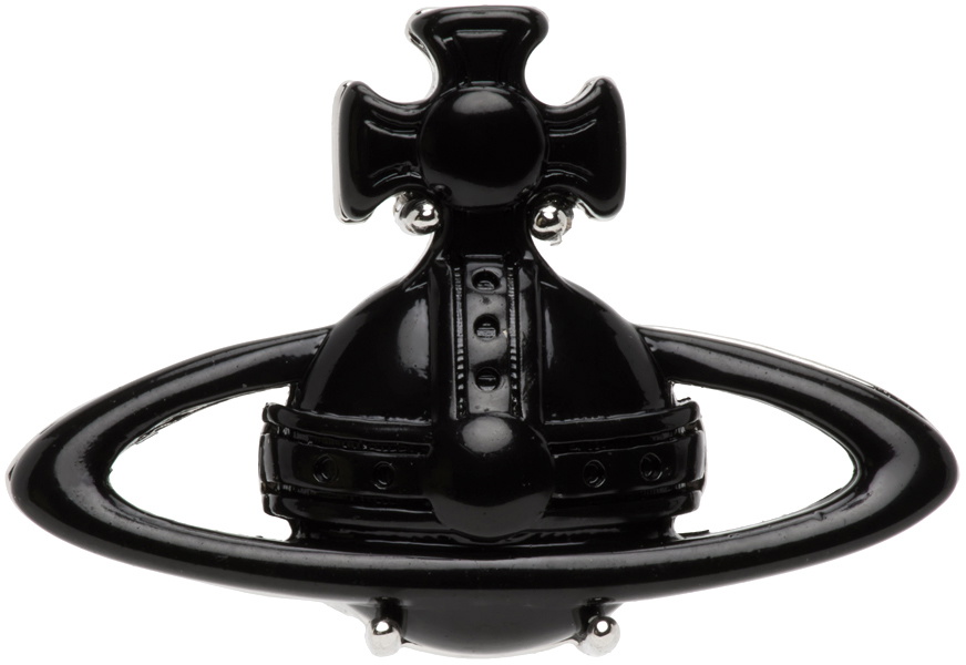 Vivienne Westwood Black Suzon Stud Single Earring Vivienne