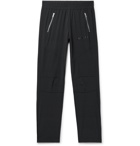 Palm Angels - Slim-Fit Logo-Print Striped Tech-Jersey Sweatpants - Men - Black