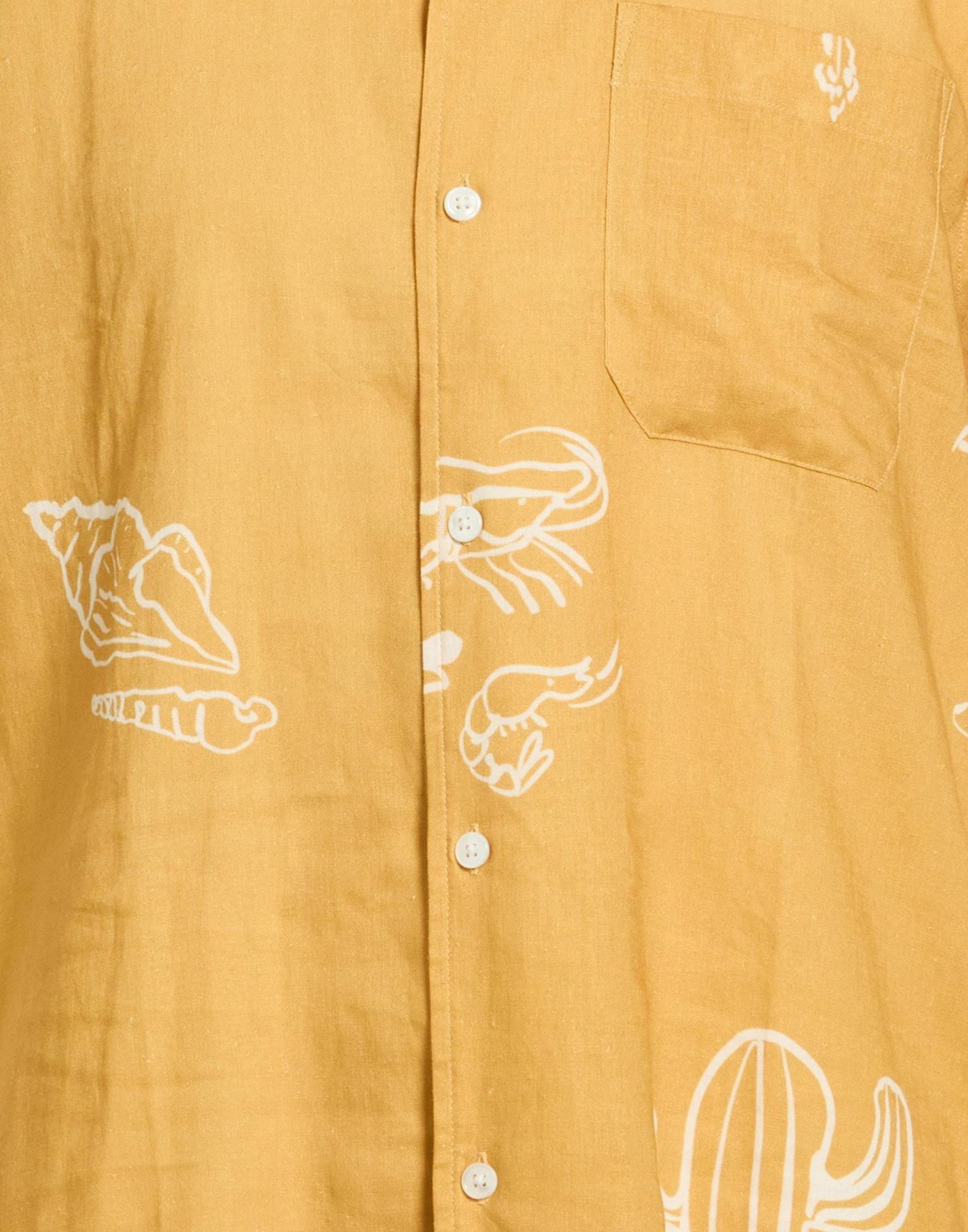 Closed Mens Shirt Mustard