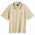 Needles Men's Pique Polo in Beige
