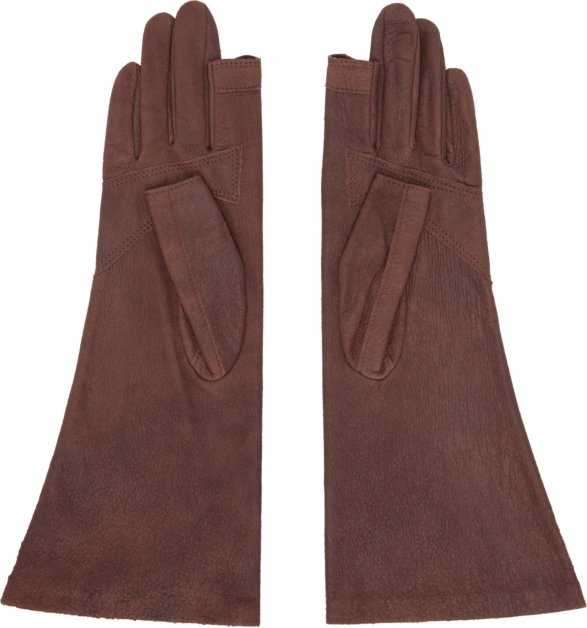 Rick Owens Brown Porterville Short Gloves