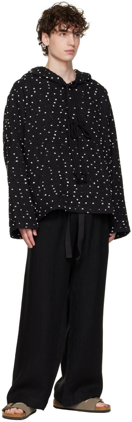 COMMAS Black Polka Dot Hoodie