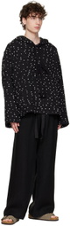 COMMAS Black Polka Dot Hoodie