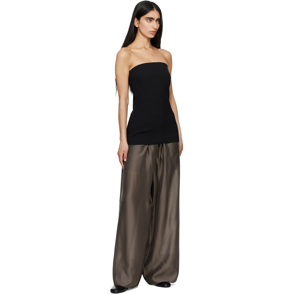 Entire Studios Brown Vento Wide Leg Trousers