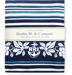 RRL - Indigo-Dyed Cotton-Terry Beach Towel - Blue