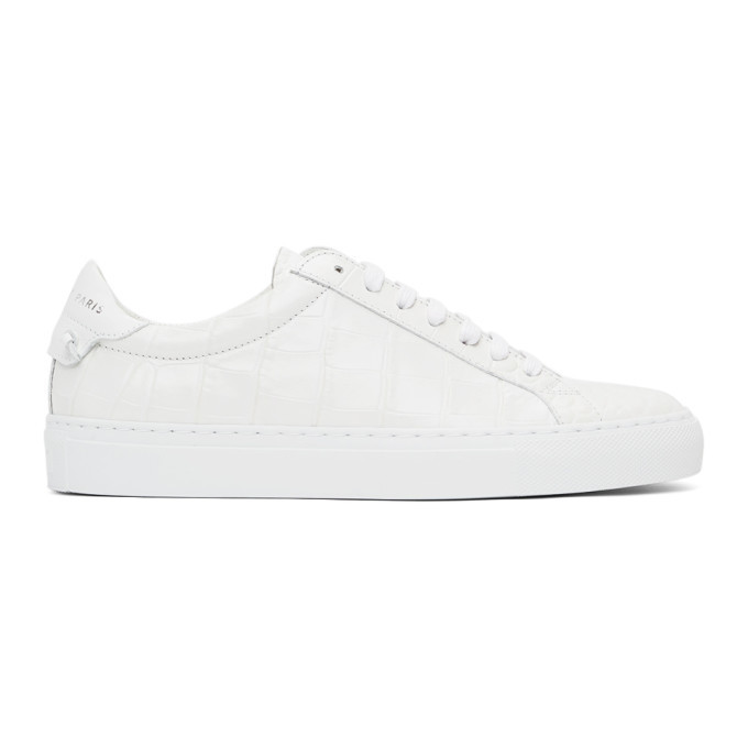 White croc clearance sneakers