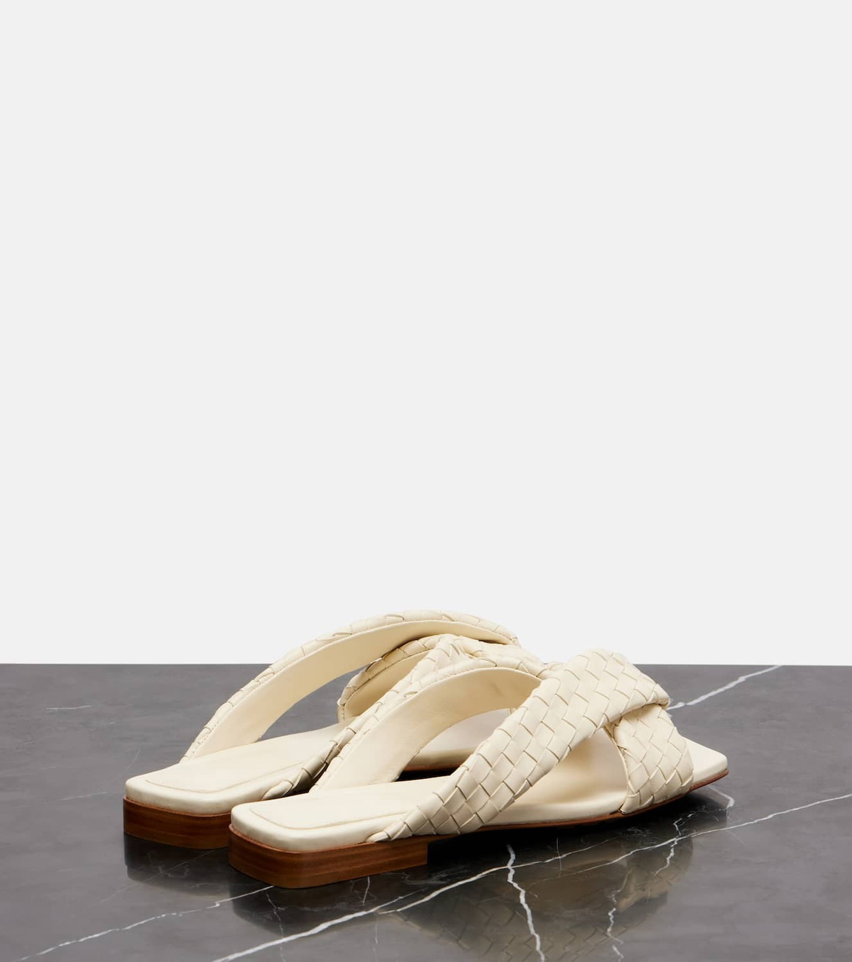 Bottega Veneta Riva Intrecciato leather sandals