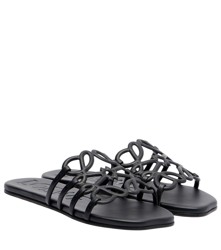 Photo: Loewe Paula's Ibiza Petal Anagram leather slides