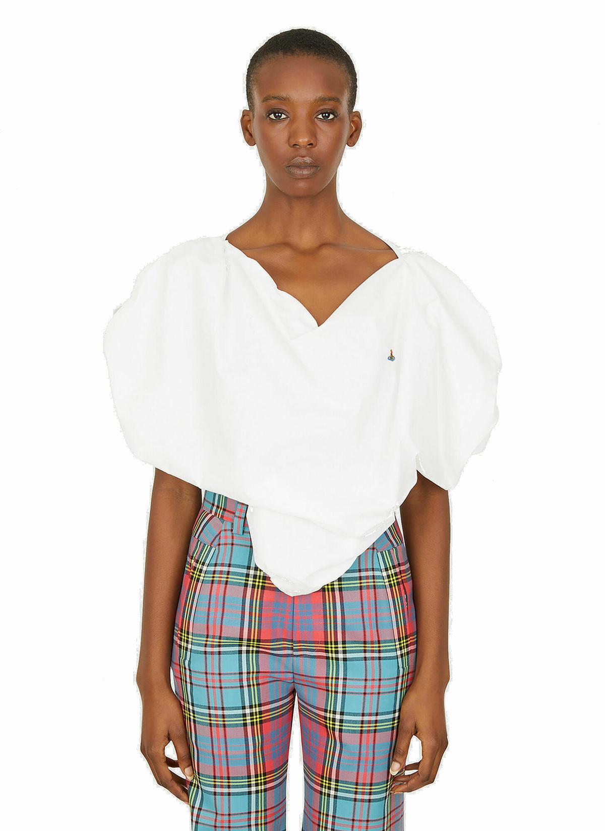 25SS new/Vivienne Westwood コットントップス Tops White Vivienne Westwood Orb-embellished Tank Top | White | FARFETCH