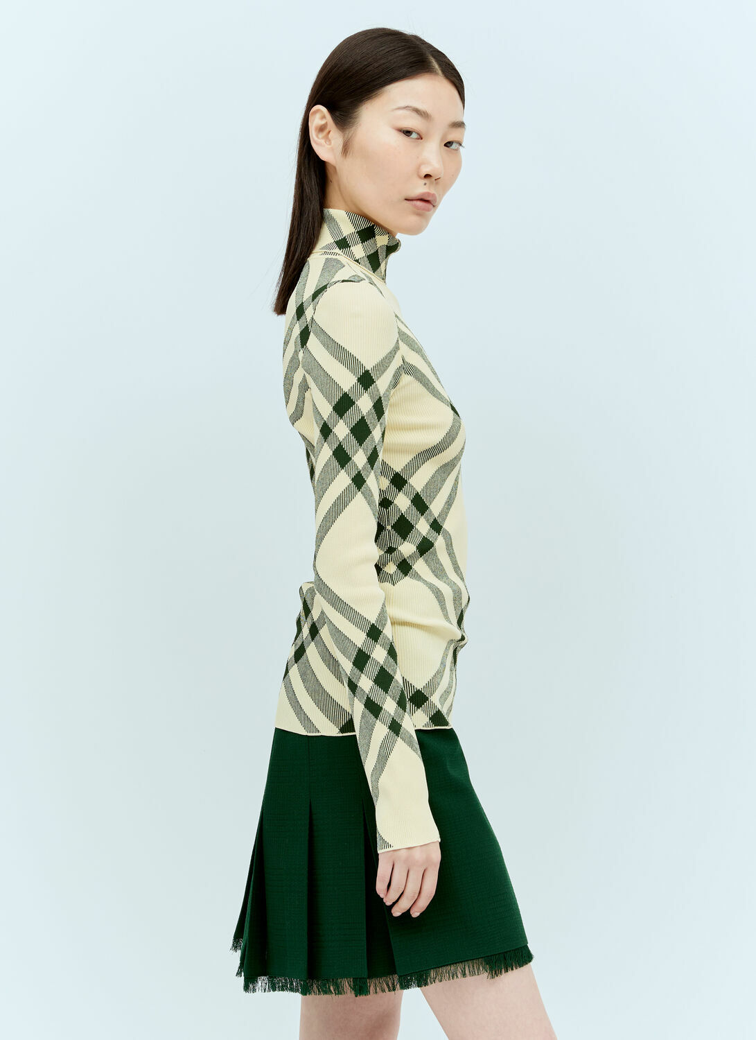 Burberry Ribbed Check Sweater
