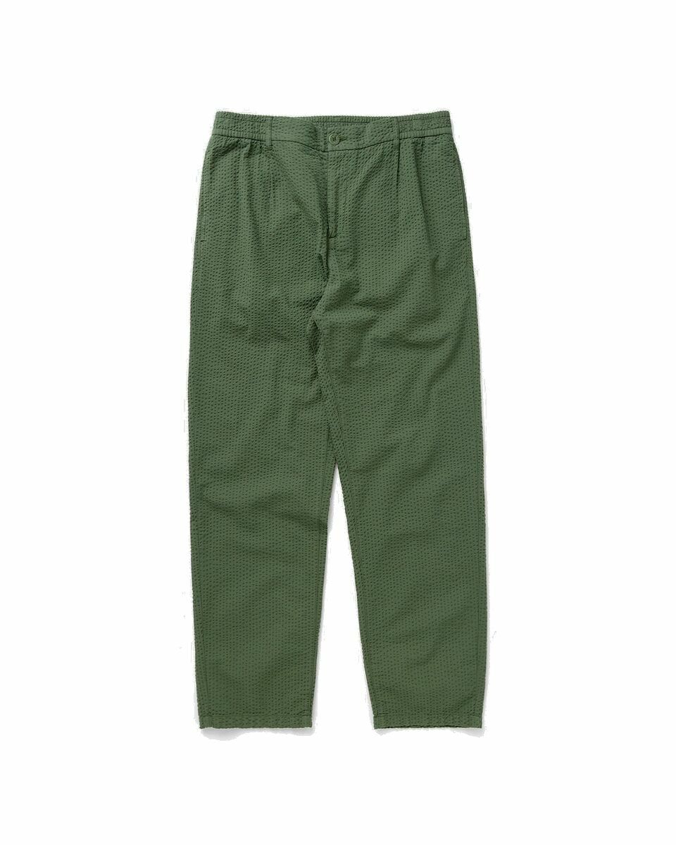 Photo: Edmmond Studios Murano Seersucker Pant Green - Mens - Casual Pants