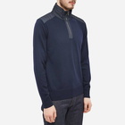 Belstaff Men's Kilmington Quarter Zip in Washed Navy