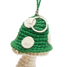 s.k manor hill Men's Mushroom Keychain Necklace in Green 