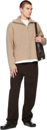 Studio Nicholson Beige Sandos Knit Jacket