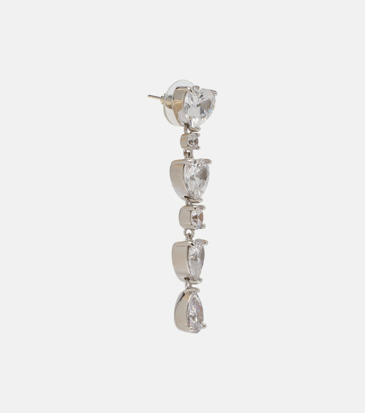 Self-Portrait Tiered embellished earrings