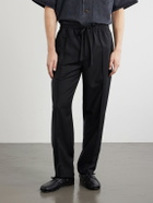 Valentino Garavani - Straight-Leg Wool and Cashmere-Blend Trousers - Black