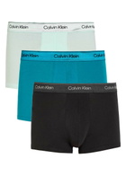 Calvin Klein Icon Metallic Stretch-cotton Trunks set of Three Multicoloured