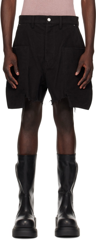 Photo: Rick Owens Black Porterville Stefan Shorts