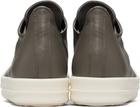Rick Owens Gray Temple Low Sneakers