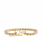 AMI Paris Men's Heart Chain Bracelet in Gold