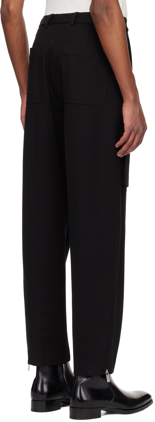 Helmut Lang Black Pocket Zoot Trousers