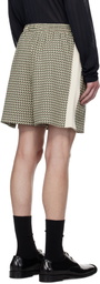 Wales Bonner Beige & Green Power Shorts