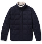 Loro Piana - Storm System Quilted Cashmere and Cotton-Blend Down Jacket - Men - Navy